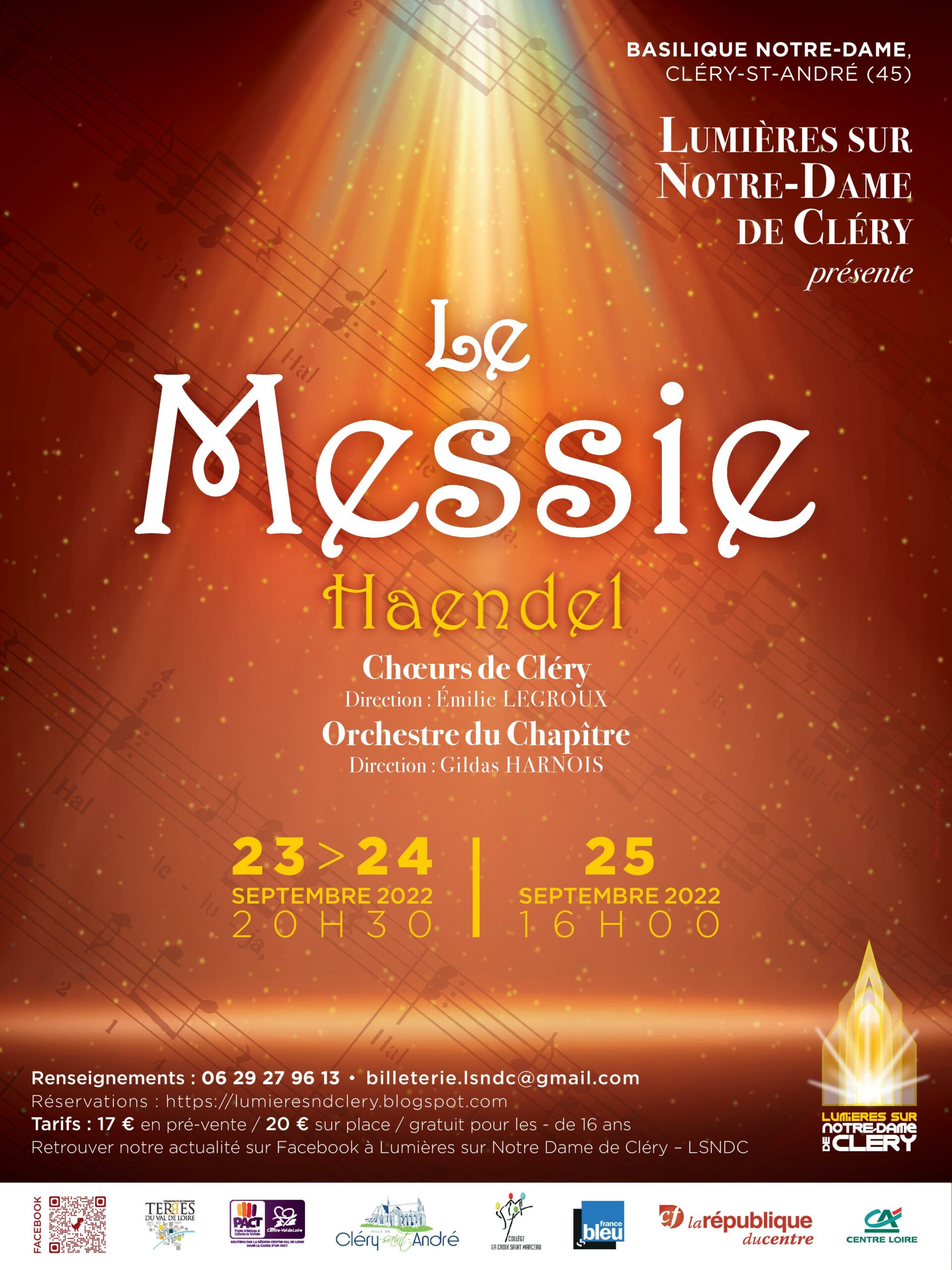 Affiche Concert Messie 2022